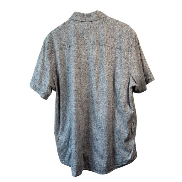 Buttercloth Mens Shirt Extra Large Gray Button Down Short Sleeve Golf Layer - Picture 8 of 8